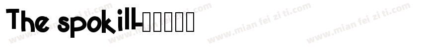 The spokill字体转换